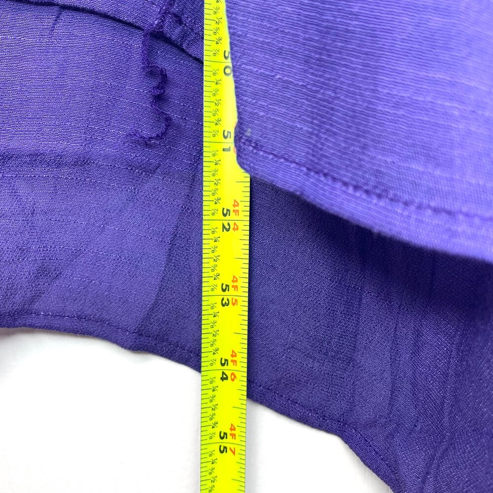 Hilo Hattie Boutique Purple Boho Oversized Dress One Size /Plus Made In Hawaii - Picture 9 of 10